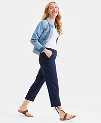 Style & Co Women's Tie-Hem Linen-Blend Pants, Macy's Exclusive