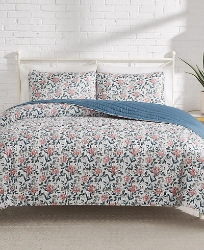 Lucky Brand Vintage Charm Reversible 3-Pc. Quilt Sets, King
