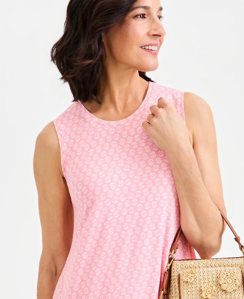 Style & Co Women's Printed Sleeveless Knit Dress, Macy's Exclusive