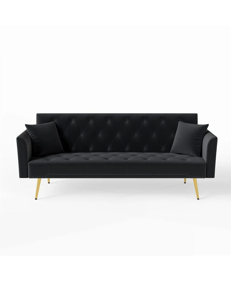 Streamdale Furniture Modern 72" Foldable Sleeper Sofa