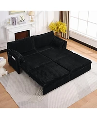 Streamdale Furniture 73" Convertible Sofa Bed with Usb Ports