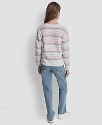 Dkny Jeans Women's Long-Sleeve Crewneck Sweater