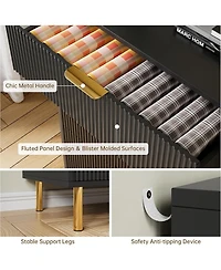 gaomon 6 Drawer Dresser for Bedroom, Large Dresser Chest of Drawers, Modern Wood Storage Organizer