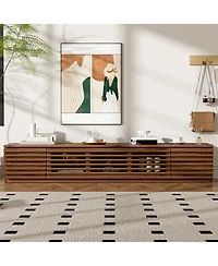 Streamdale Furniture 70" Modern Tv Stand for TVs up to 80" with Cable Management & Soft-Closing Hinges