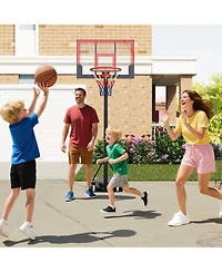 Slickblue 3.3-7 Feet Portable Adjustable Outdoor Kids Basketball Hoop Goal
