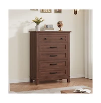 Gaomon 5 Dresser for Bedroom, 41.3 in Tall Vertical Drawer Dresser with Large