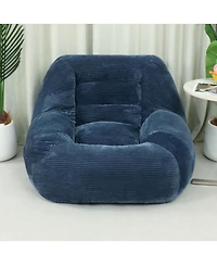 Streamdale Furniture Corduroy Beanbag Couch for Living Room, Bedroom & Dorm, Cozy Cloud Mini Couch
