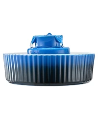 Aostirmotor Cute Cupcake Ceramic Pet Fountain Cat Bowls , 2.1L/71oz Cat & Dog Water Dispenser with Quiet Pump