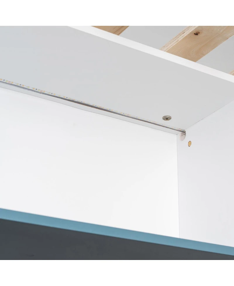 Streamdale Furniture House Bed Frame and Drawer, Staircase, Led