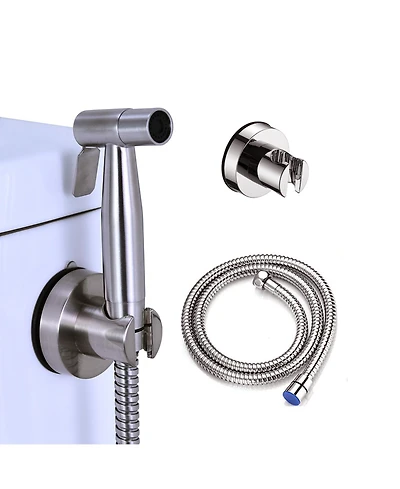 Rainsken Handheld Bidet Sprayer, Stainless Steel Toilet Bidet Sprayer with 360° Rotating Handle and Leak Proof Sealing Ring