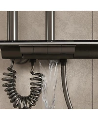 Lalahoo Adjustable Height 4-In-1 Shower System With Led Temperature Display