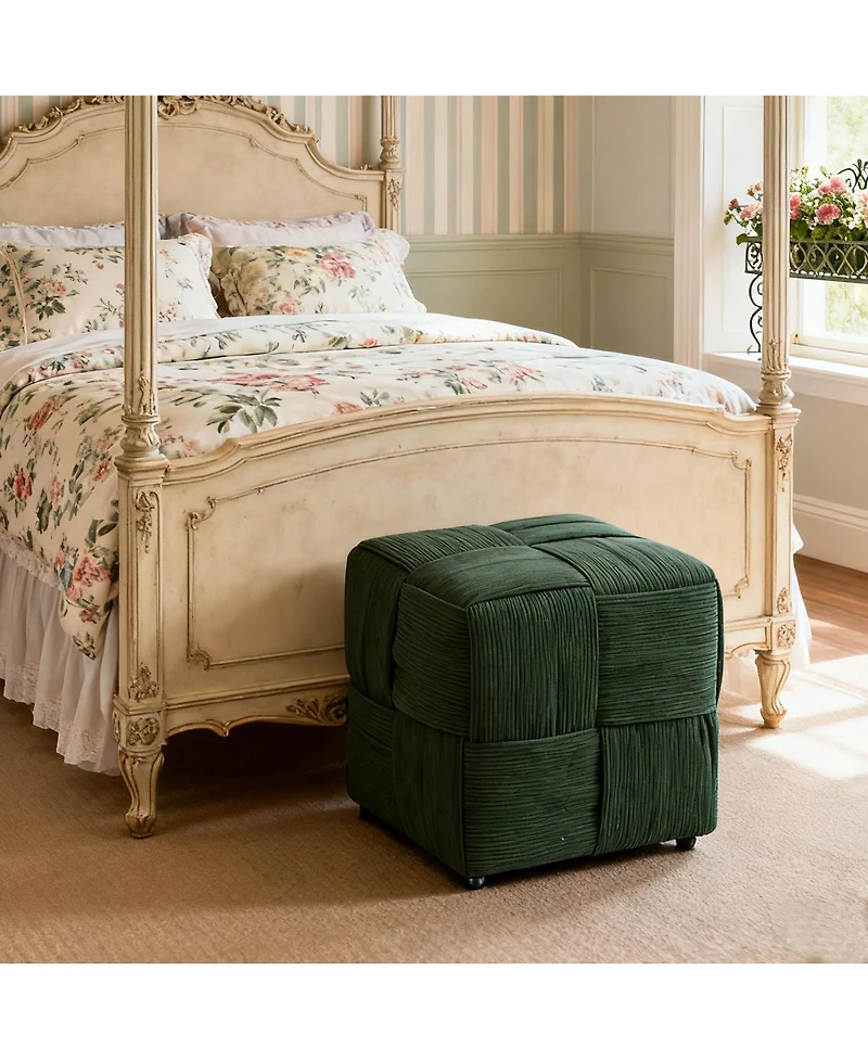 Streamdale Furniture Soft Corduroy Ottoman Footrest.