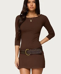 Edikted Women's Jadey Boat Neck Mini Dress