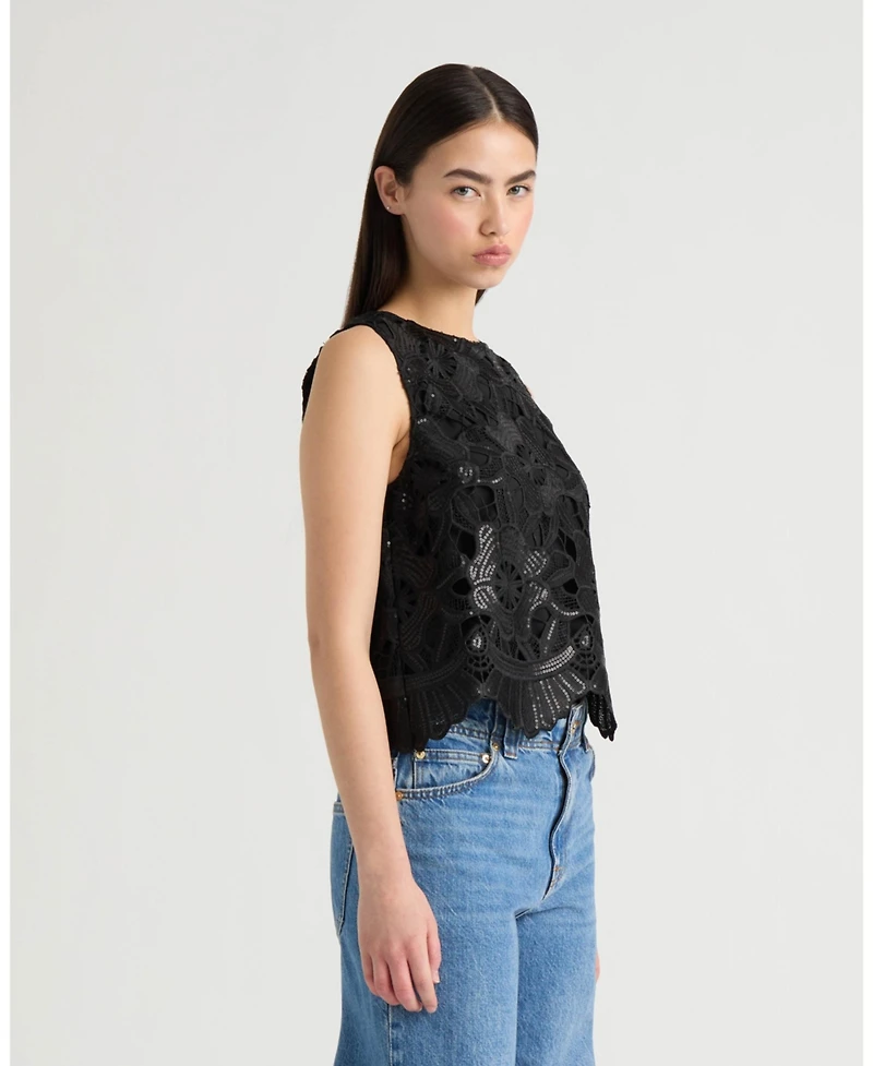 Nvlt Women's Sleeveless Lace Top