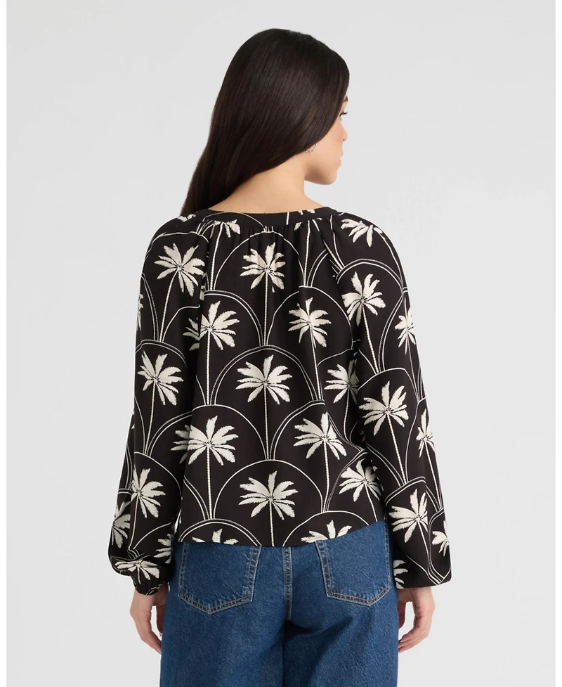 Nvlt Women's Raglan V-Neck Blouse