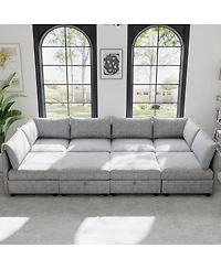 Streamdale Furniture Modular Sectional Sofa with Storage and Sleeper Functionality