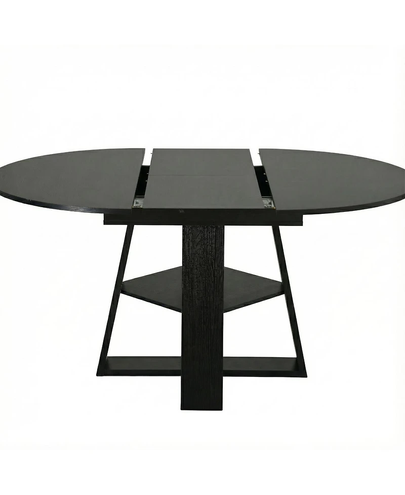 Streamdale Furniture Extendable Round Dining Table for 4-8