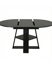 Streamdale Furniture Extendable Round Dining Table for 4-8