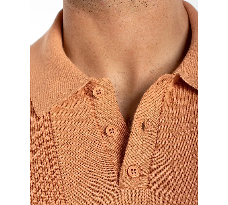 Liverpool Los Angeles Men's Short-Sleeve Knit Polo Sweater