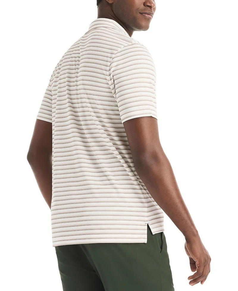 Nautica Men's Short-Sleeve Stripe Print Golf Polo Shirt