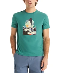 Nautica Men's Short-Sleeve Big Waves T-Shirt