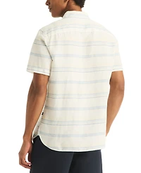 Nautica Men's Short-Sleeve Horizontal Stripes Shirt