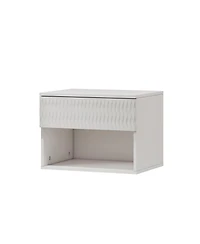 Streamdale Furniture Minimalist Wood Side Table with Drawer