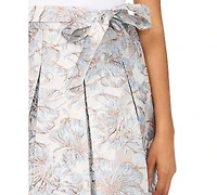 Msk Women's Jacquard A-Line Midi Skirt