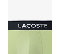 Lacoste Men's 3-Pack. Regular-Fit Logo Waistband 5" Boxer Briefs