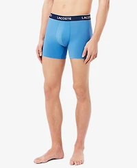 Lacoste Men's 3-Pack. Regular-Fit Logo Waistband 5" Boxer Briefs