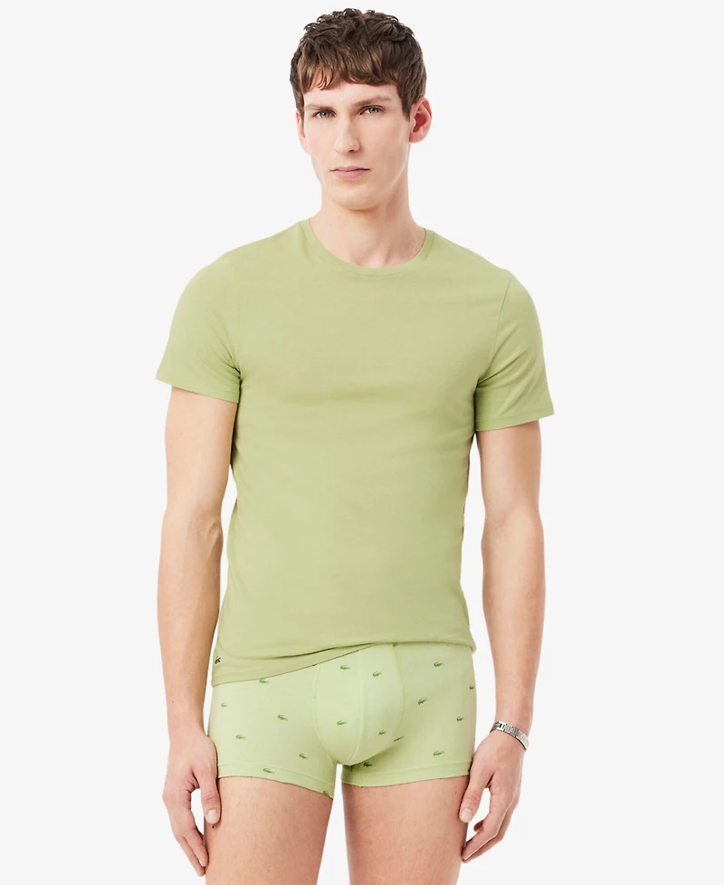 Lacoste Men's 3-Pack Slim Fit Crewneck T-Shirts