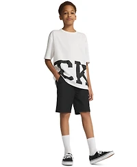 Calvin Klein Boys' 8-20 Tech Cargo Pull-On Shorts