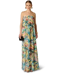 Adrianna Women's Printed Chiffon Long Dress
