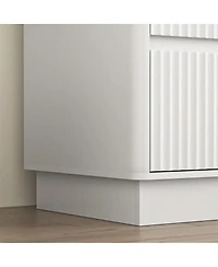 Streamdale Furniture 9 Drawer 63" Wide Wood Dresser, Modern Long Tv Stand