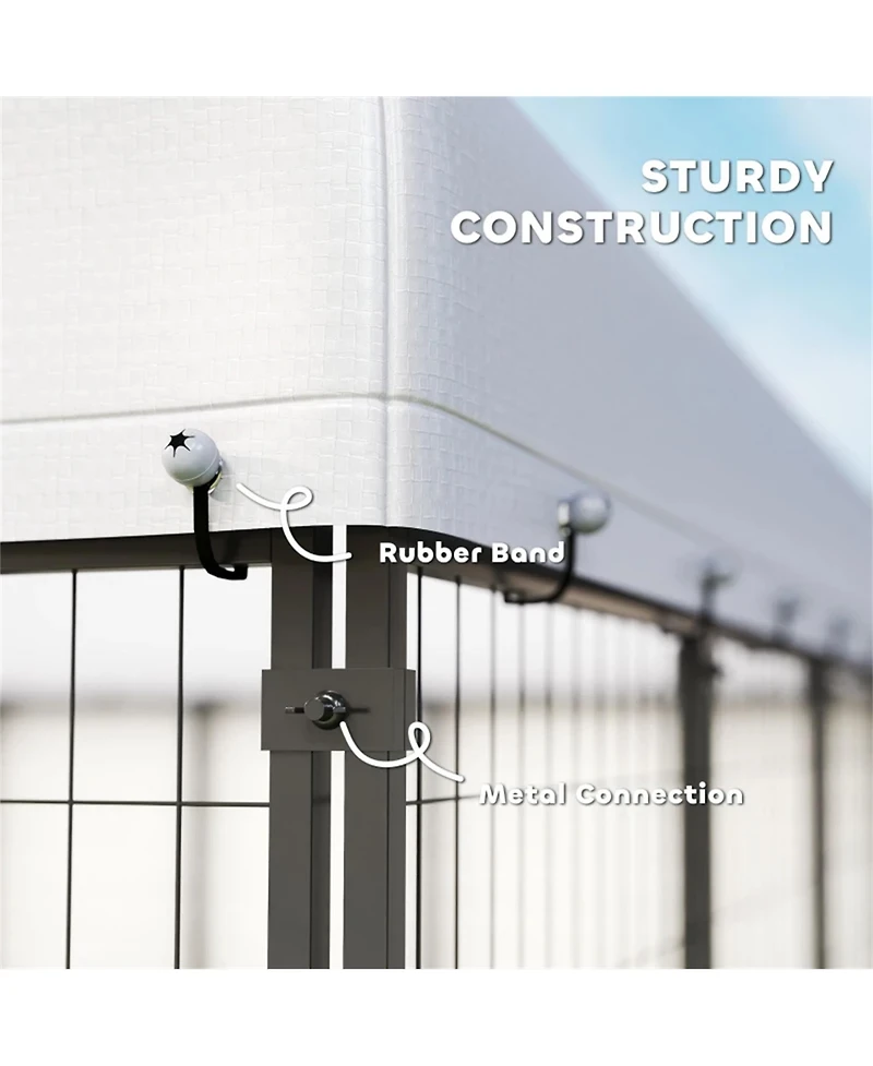 Aostirmotor Large Outdoor Dog Kennel, Spacious Pet Shelter