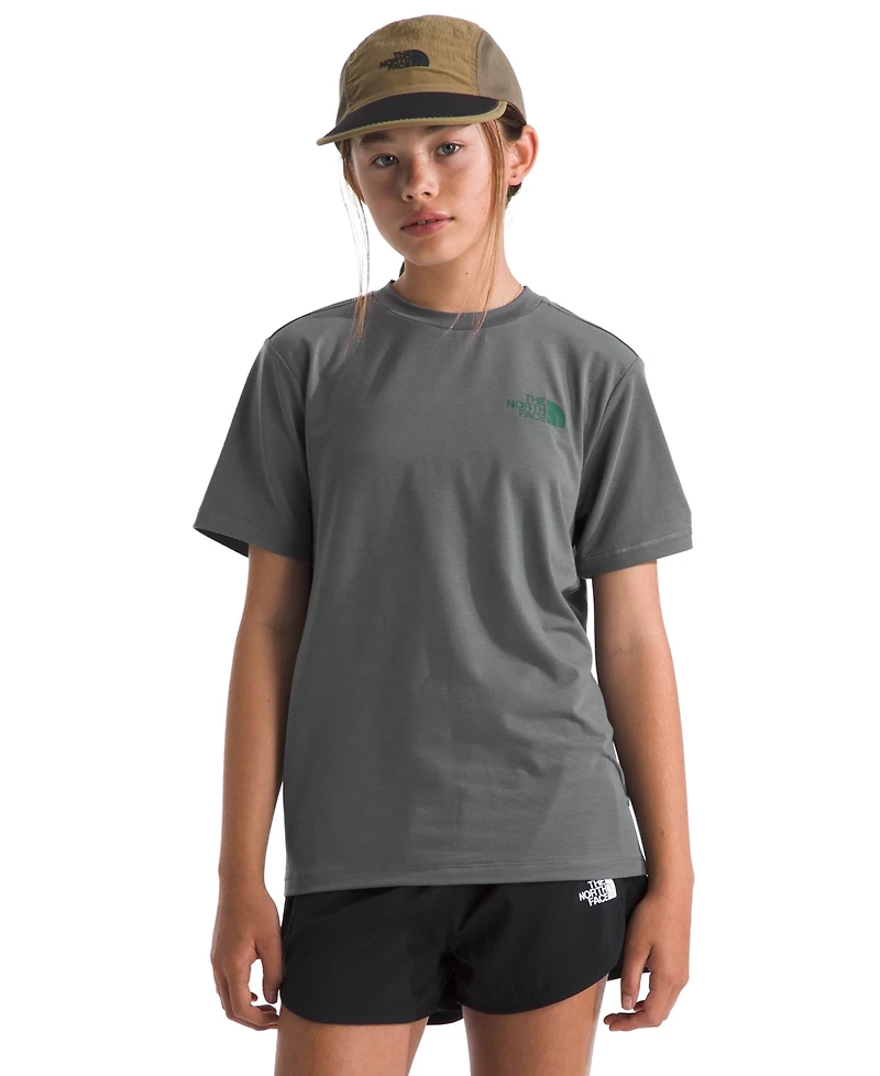 The North Face Boys' and Girls' 6-20 Adventure Sequoia Shade Short-Sleeve T-Shirt