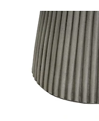 Streamdale Furniture Hourglass Outdoor Side Table with Striped Base