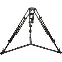 Manfrotto 546GB 3-Section Aluminum Twin Leg Tripod with 502 Fluid Video Head and Ground Spreader