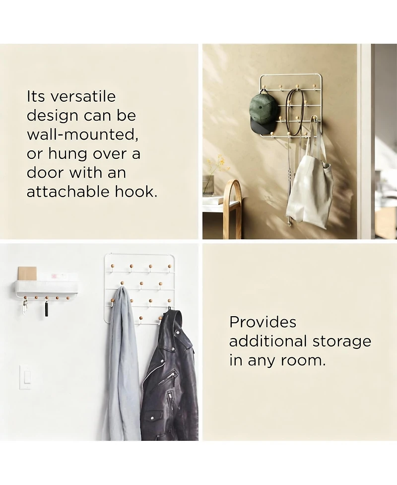 Yigii 14-Hook Over-the-Door Organizer with Snag-Free Hooks