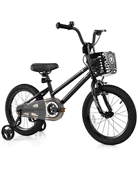 Mecale Kids Bike with Basket and Training Wheels for Children