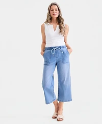 Style & Co Women's Cropped High Rise Wide-Leg Jeans, Macy's Exclusive