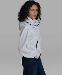 Karl Lagerfeld Paris Women's Cropped Anorak Jacket with Hood