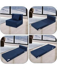 gaomon Memory Foam Folding Sofa Bed – Convertible Futon Chair with Pillow for Living Room, Bedroom or Dorm