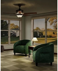 gaomon Accent Chair Velvet Club Chair Comfy Armrest Upholstered Barrel Chair with Soft Padded Seat for Living Room Bedroom Study Waiting Room