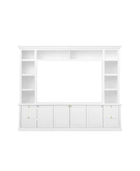 Streamdale Furniture Modern Tv Stand with Bookcase for TVs up to 70 inch, 3 Shelves