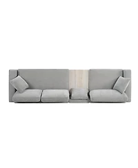 Streamdale Furniture Modern Modular Upholstered 3-Seater Sofa Couch with Storage