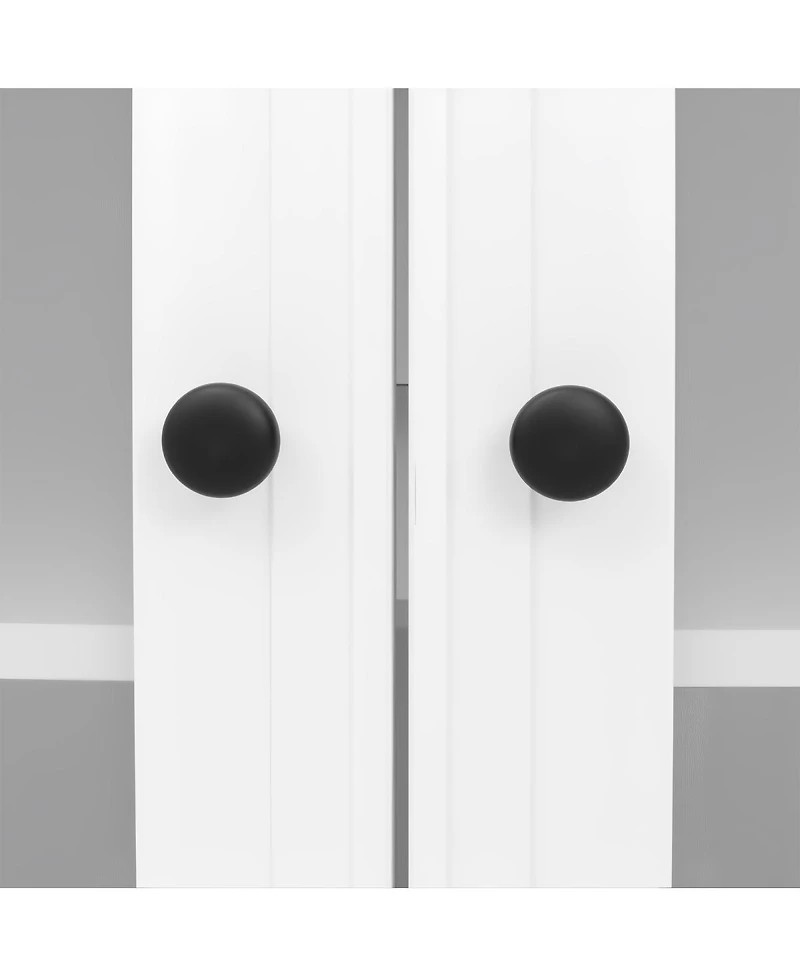 Streamdale Furniture W Entertainment Center with Bookshelves & Glass Cabinets