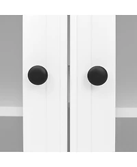 Streamdale Furniture W Entertainment Center with Bookshelves & Glass Cabinets