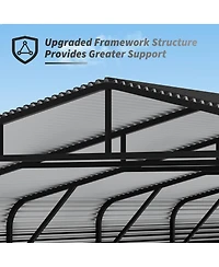 Streamdale Furniture Carport 20 x 20 Shelter - All-Weather, Quick Assembly, Secure, Reinforced