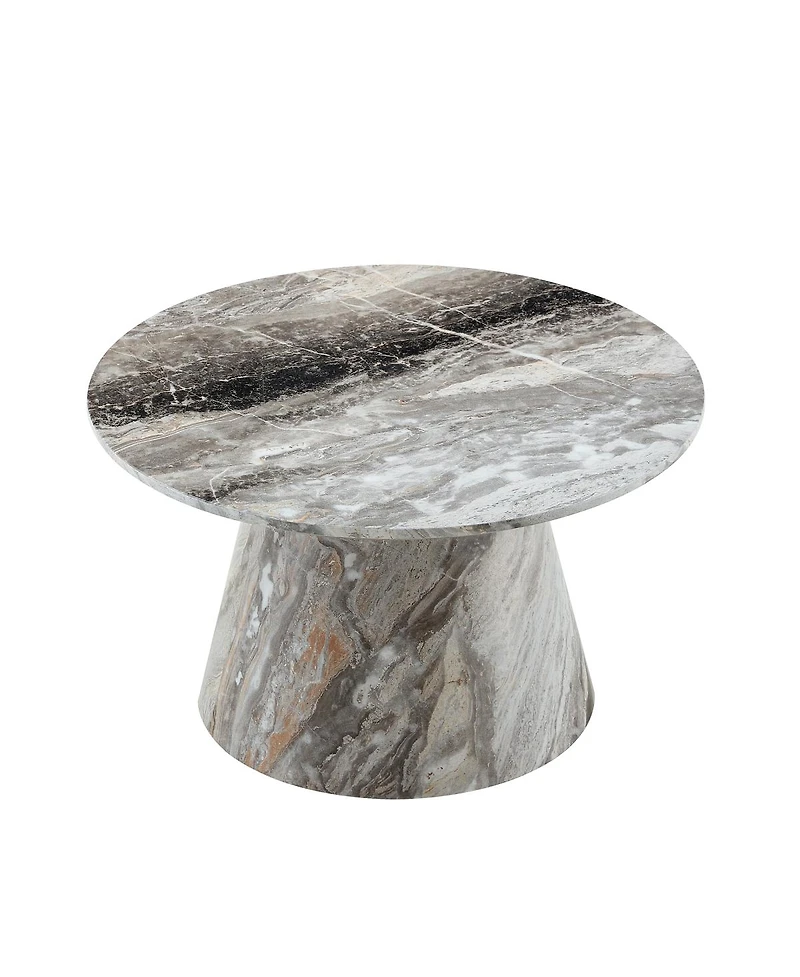 Streamdale Furniture textured Mdf circular coffee table